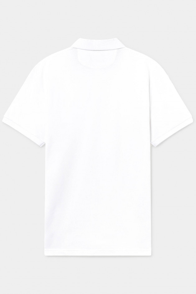 Hackett London Polo-Shirt mit gesticktem Logo in Weiß