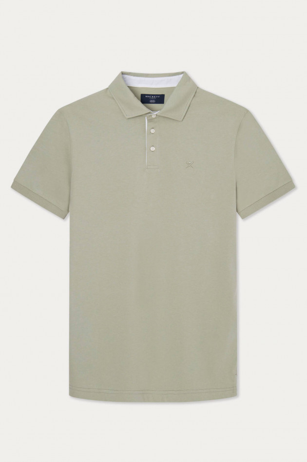 Hackett London Polo-Shirt mit eingesticktem Logo in Salbei