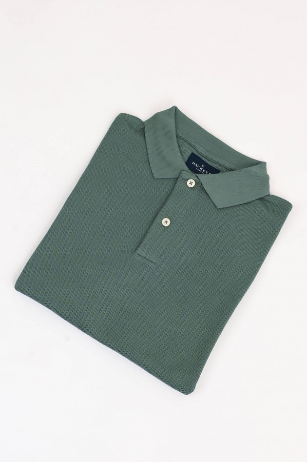 Hackett London Polo-Shirt mit gesticktem Logo in Khaki