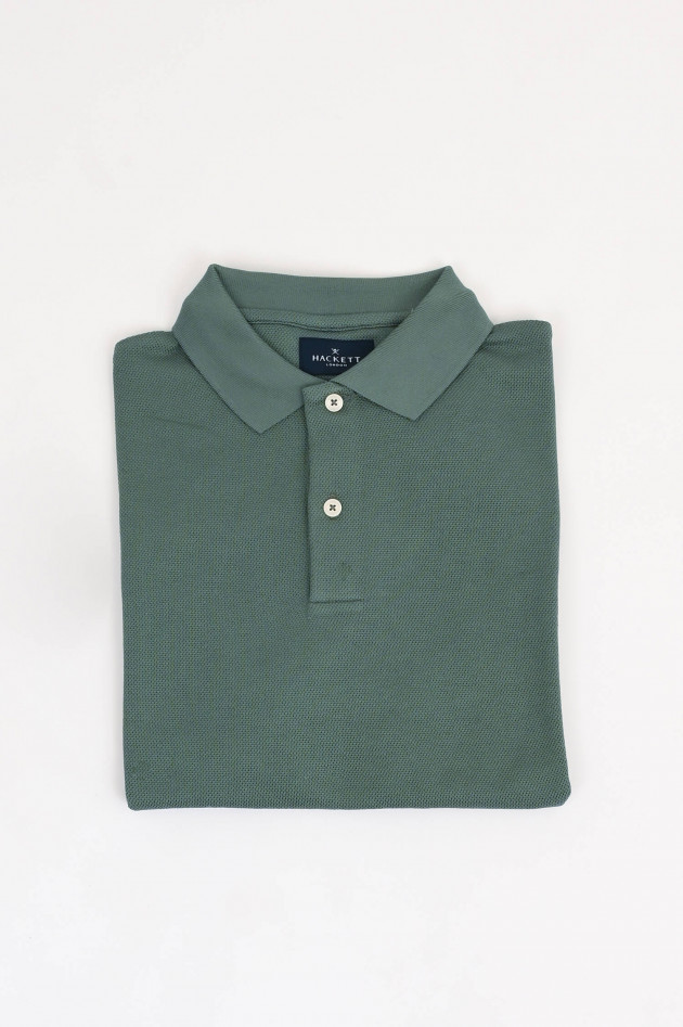 Hackett London Polo-Shirt mit gesticktem Logo in Khaki