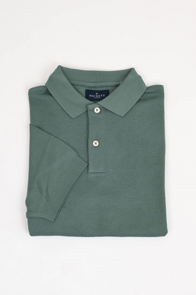 Hackett London Polo-Shirt mit gesticktem Logo in Khaki