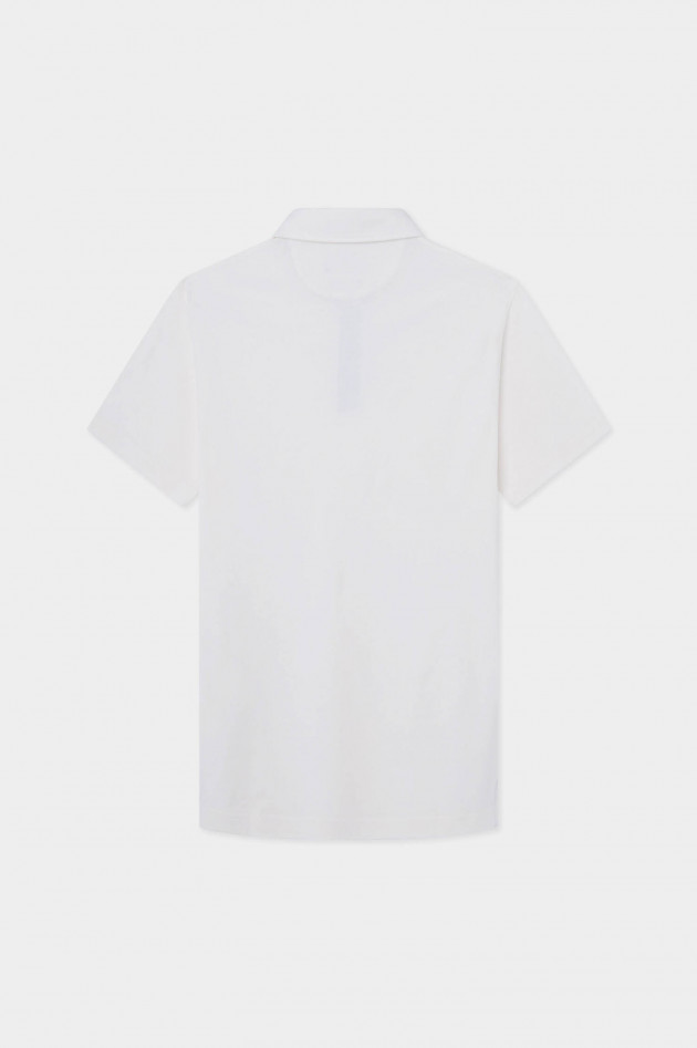Hackett London  Polo-Shirt mit gesticktem Logo in Weiß