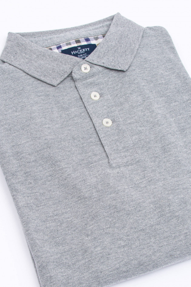 Hackett London Polo-Shirt aus Baumwolle in Grau