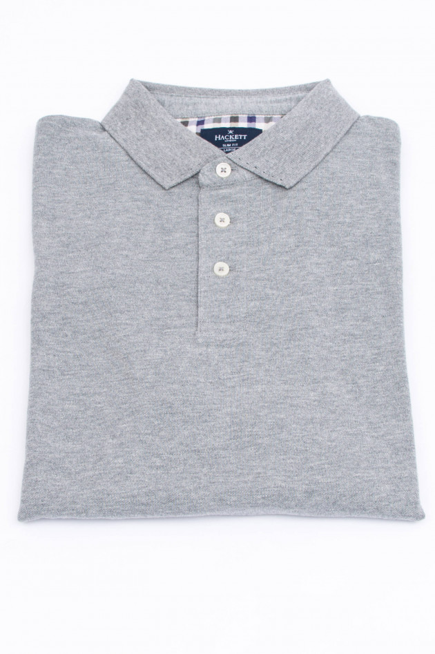 Hackett London Polo-Shirt aus Baumwolle in Grau