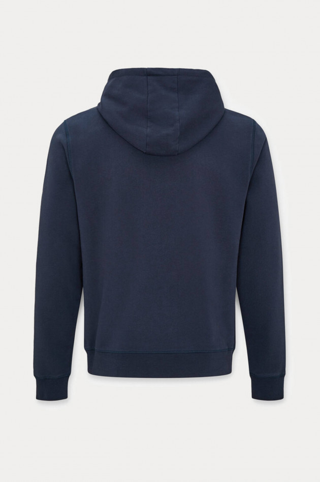 Hackett London Hoodie mit Brand-Schriftzug in Navy