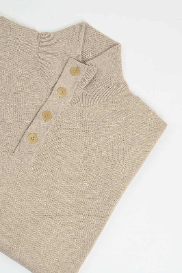 Hackett London Feinstrick Troyer aus Cash-Mix in Light Beige