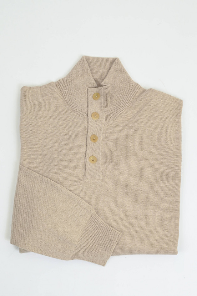 Hackett London Feinstrick Troyer aus Cash-Mix in Light Beige