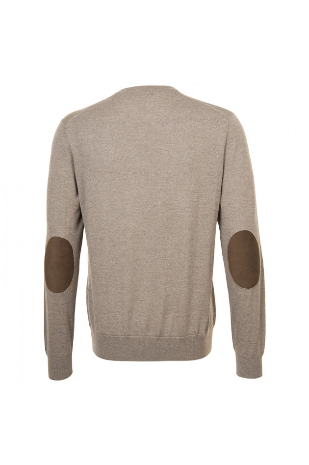 Hackett London Wollpullover in Taupe