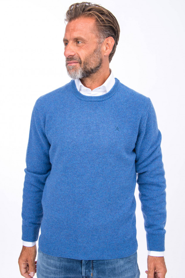 Hackett London Wollpullover in Blau