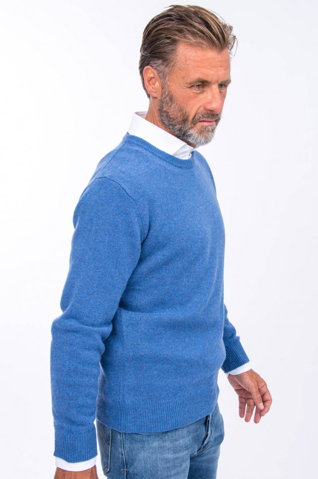 Hackett London Wollpullover in Blau