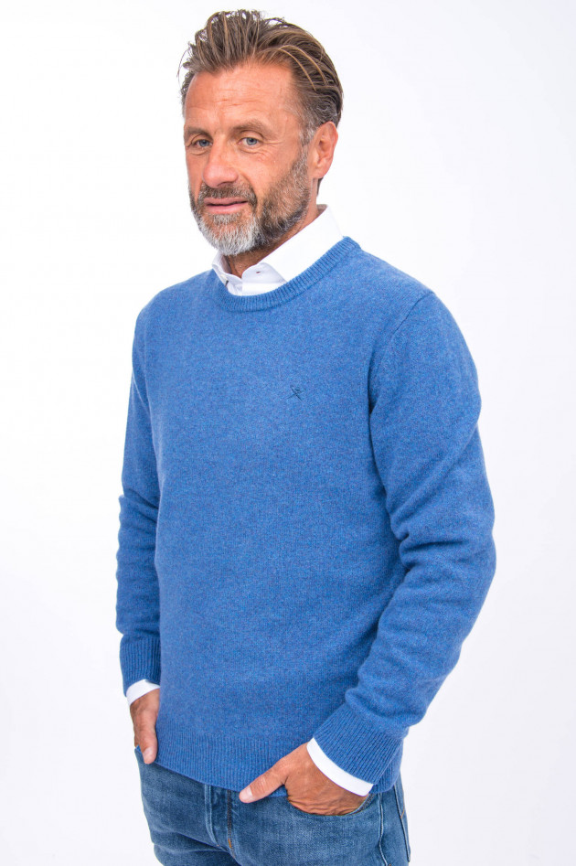 Hackett London Wollpullover in Blau