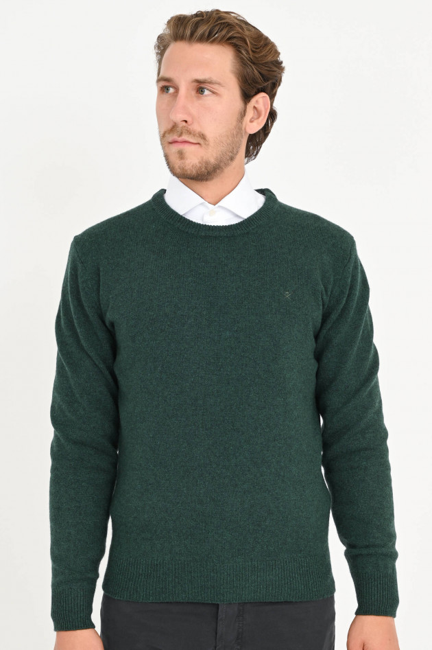 Hackett London Pullover aus Wolle in Tannengrün