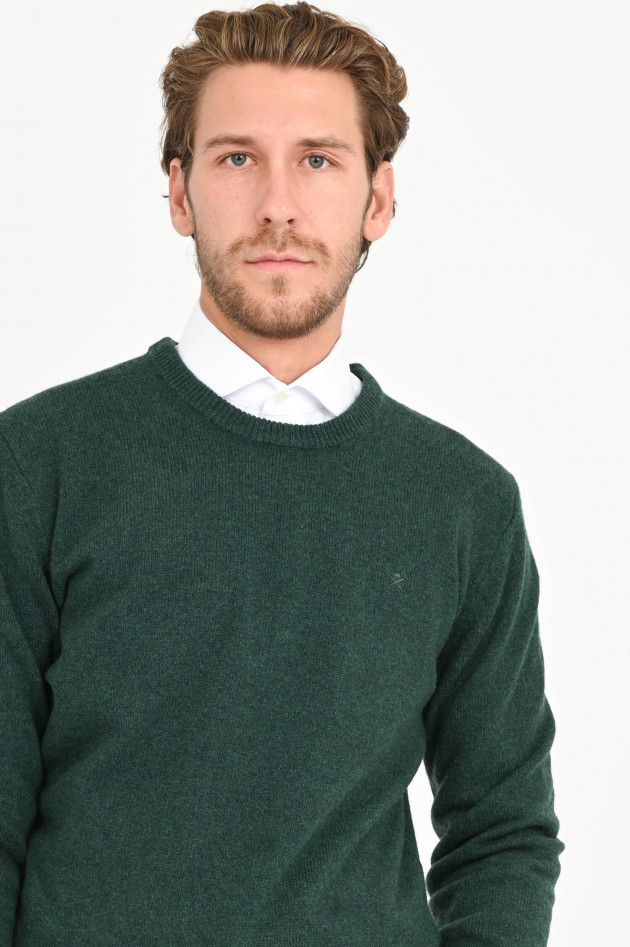 Hackett London Pullover aus Wolle in Tannengrün