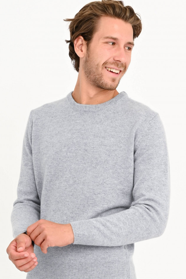 Hackett London Pullover aus Wolle in Hellgrau