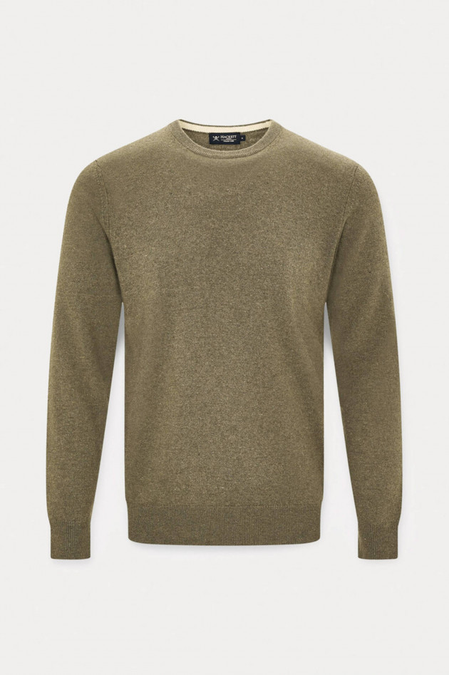 Hackett London Pullover mit Rundhals in Oliv