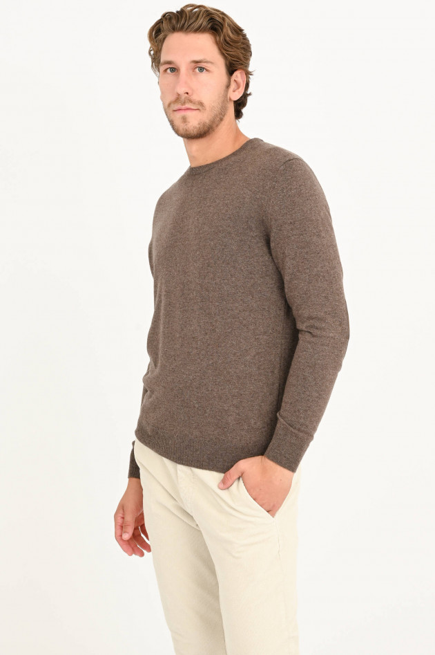 Hackett London Pullover mit Rundhals in Taupe