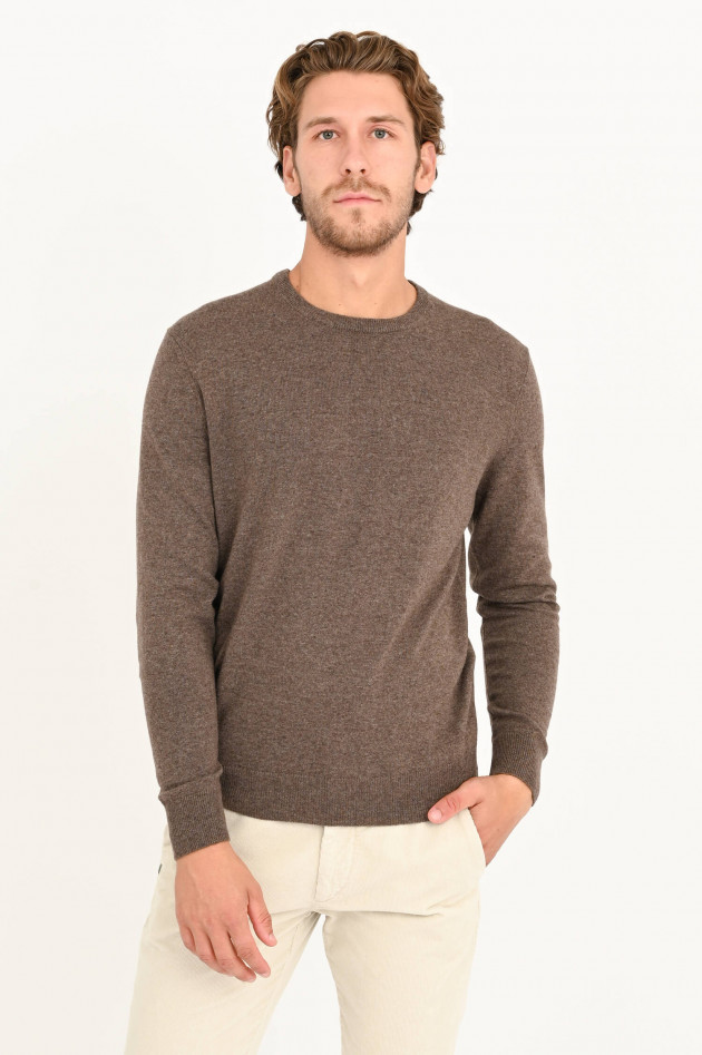 Hackett London Pullover mit Rundhals in Taupe