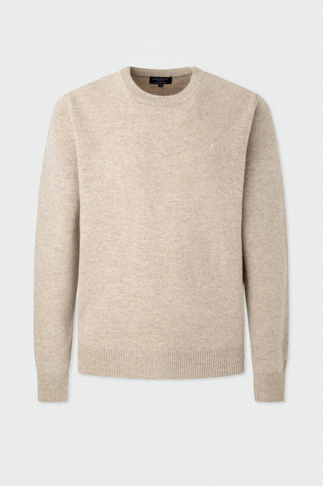Hackett London Pullover aus Lammwolle in Beige