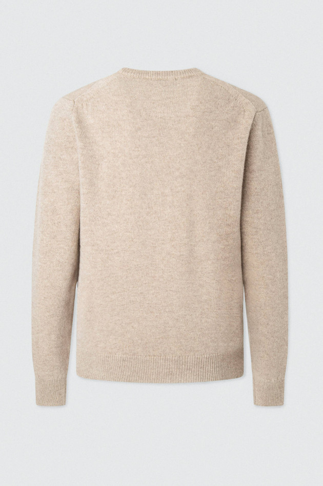 Hackett London Pullover aus Lammwolle in Beige
