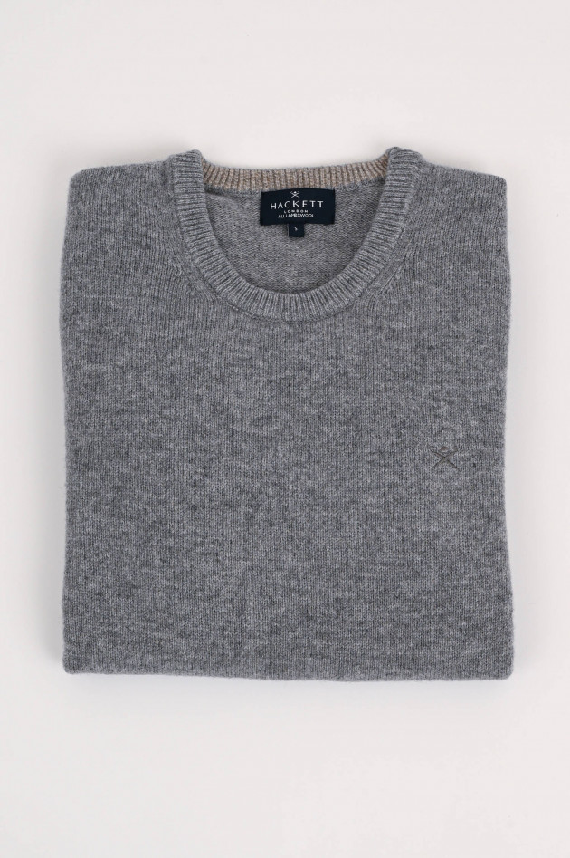 Hackett London Pullover aus Lammwolle in Grau