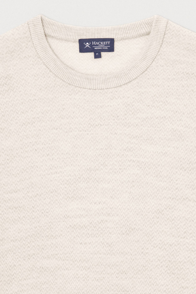 Hackett London Pullover aus Merinowolle in Beige