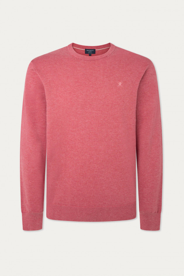 Hackett London Pullover aus Baumwolle und Kaschmir in Sandrot