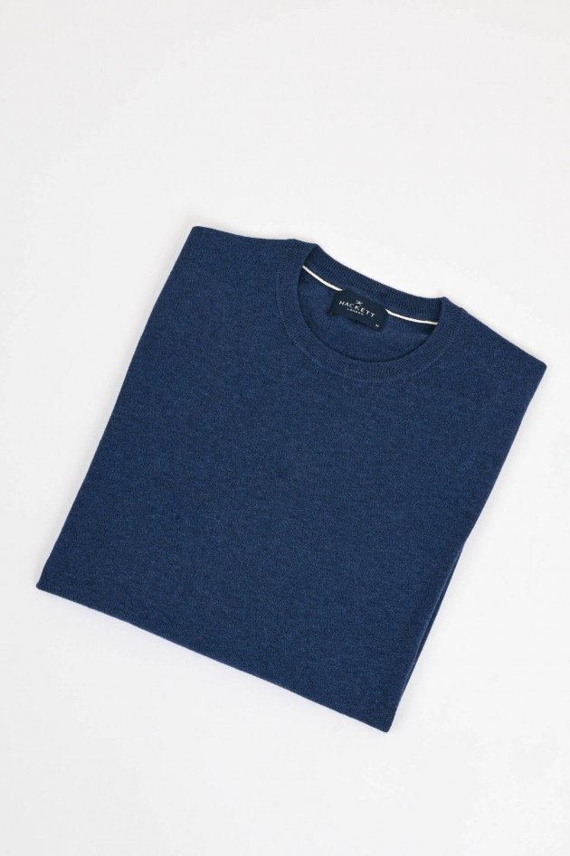 Hackett London Pullover aus Baumwolle und Kaschmir in Navy