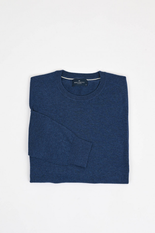 Hackett London Pullover aus Baumwolle und Kaschmir in Navy