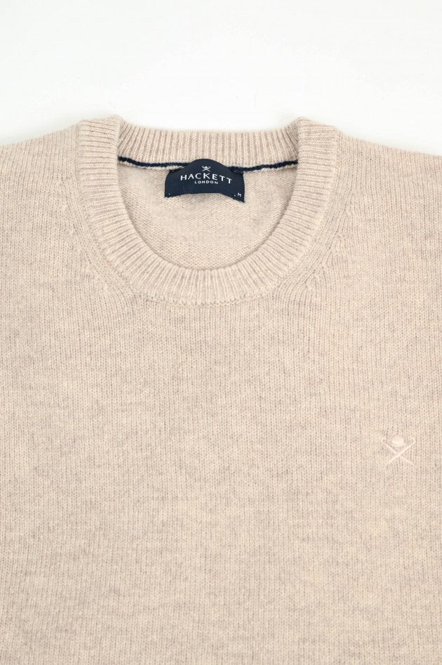 Hackett London Pullover aus Lammwolle in Creme