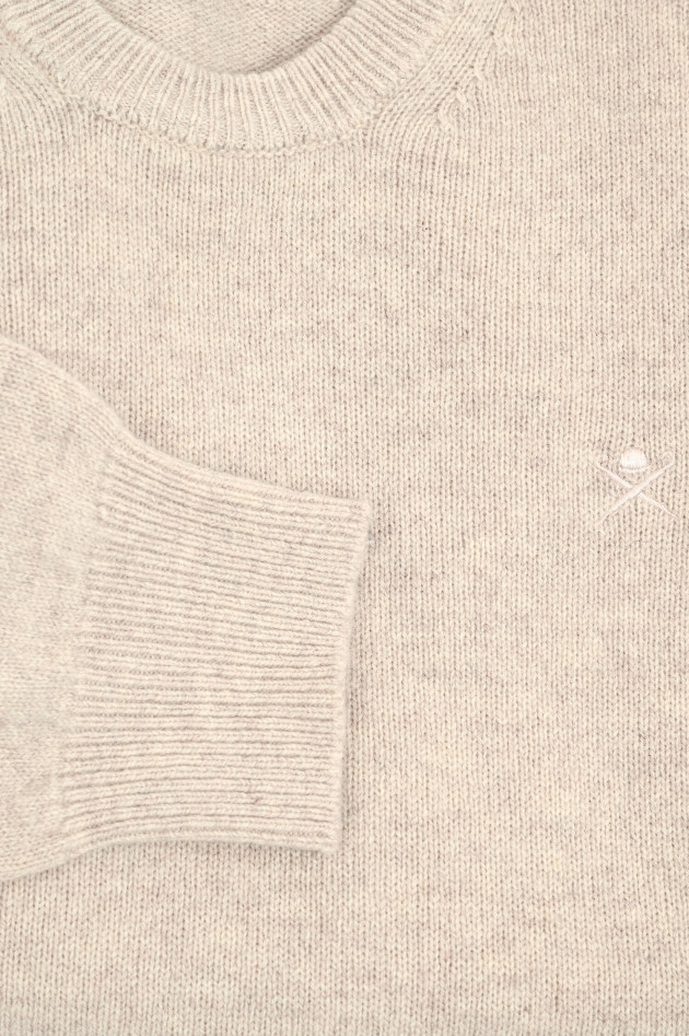 Hackett London Pullover aus Lammwolle in Creme