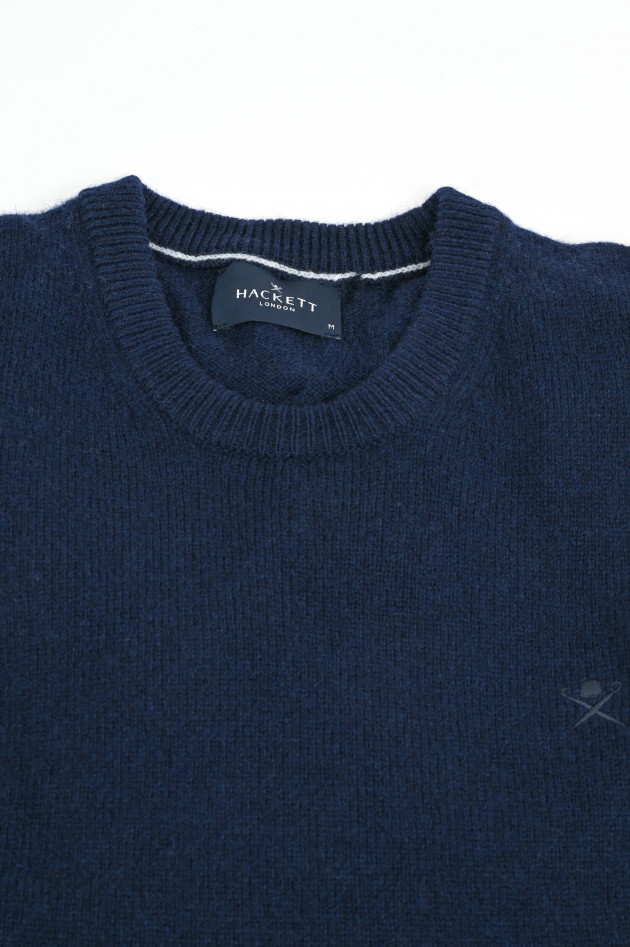 Hackett London Pullover aus Lammwolle in Navy