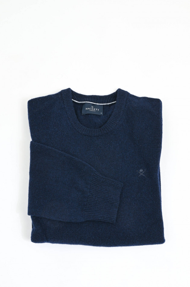Hackett London Pullover aus Lammwolle in Navy