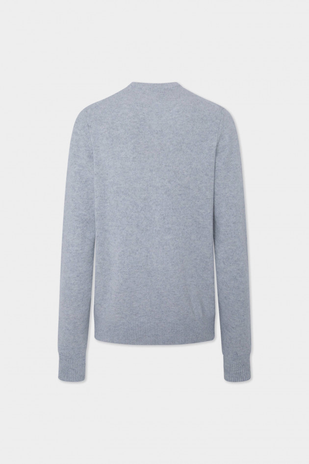 Hackett London Pullover aus Lammwolle in Hellgrau