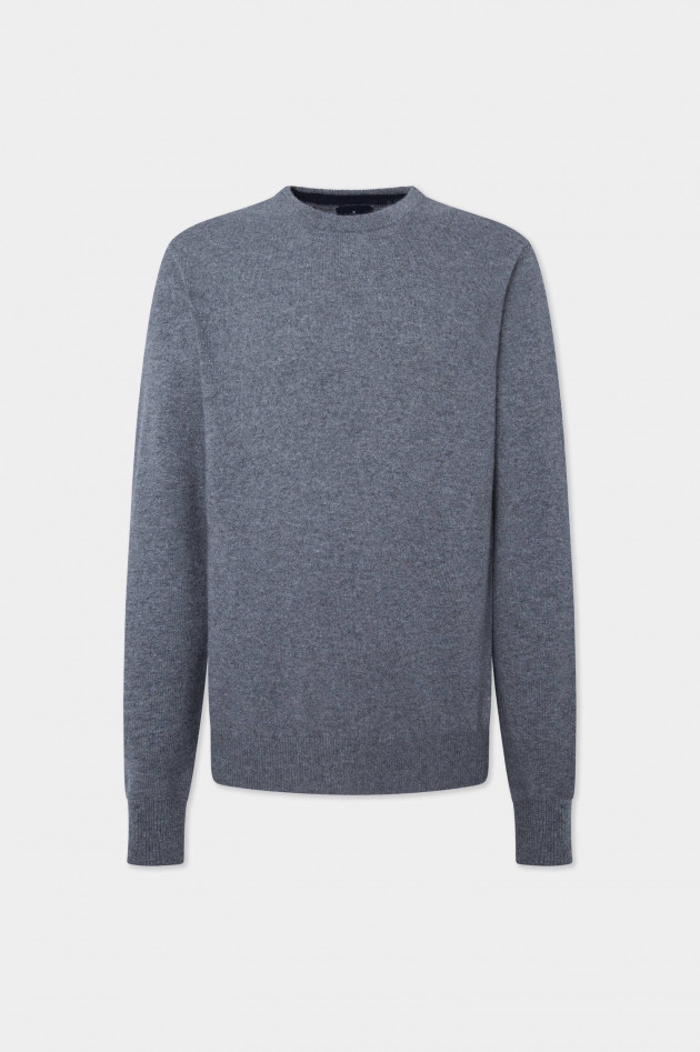 Hackett London Rundhals-Pullover in Anthrazit