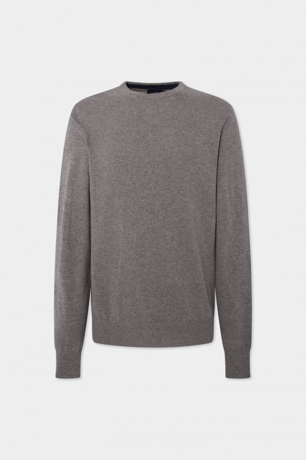 Hackett London Rundhals-Pullover in Taupe