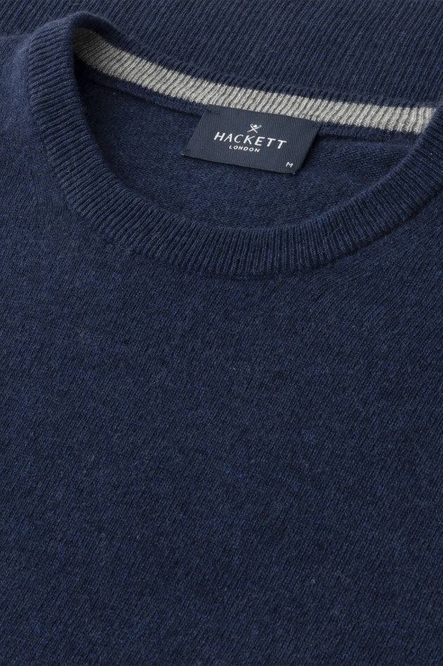 Hackett London Strickpullover aus Woll-Mix in Navy