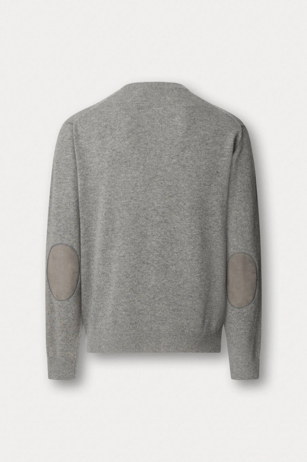 Hackett London Woll-Mix Strickpullover in Grau