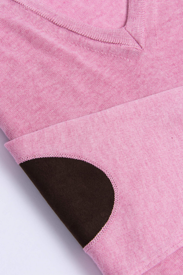 Hackett London Pullover mit V-Ausschnitt in Rosa