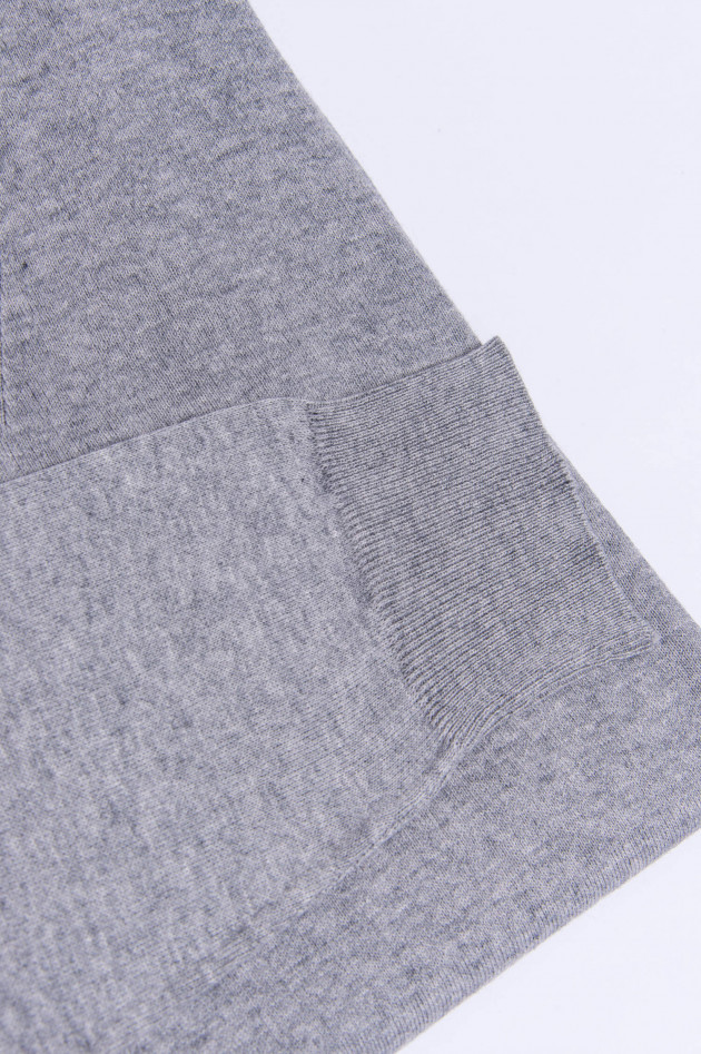 Hackett London Pullover mit V-Ausschnitt in Grau meliert