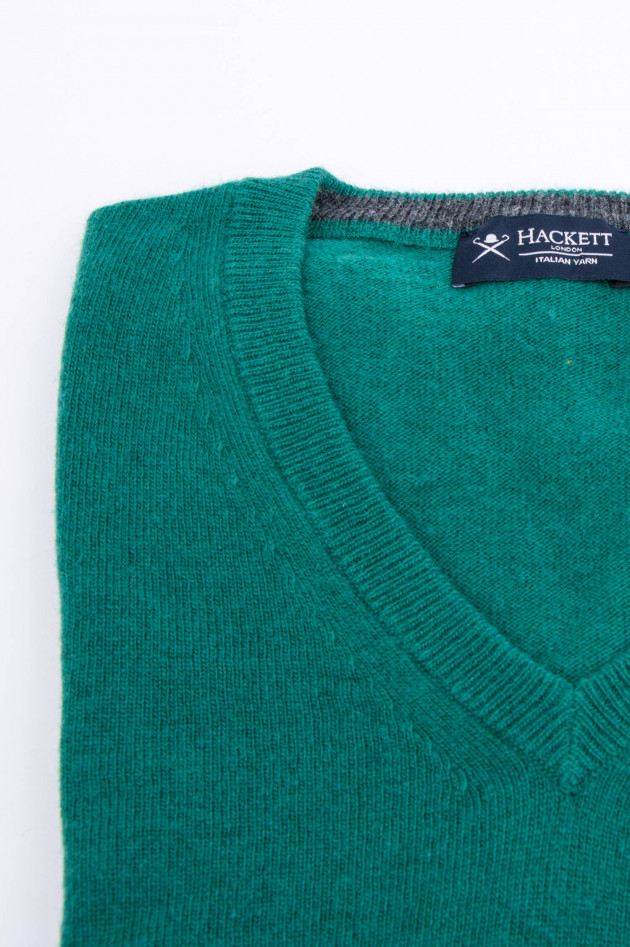 Hackett London Pullover mit V-Ausschnitt in Grün