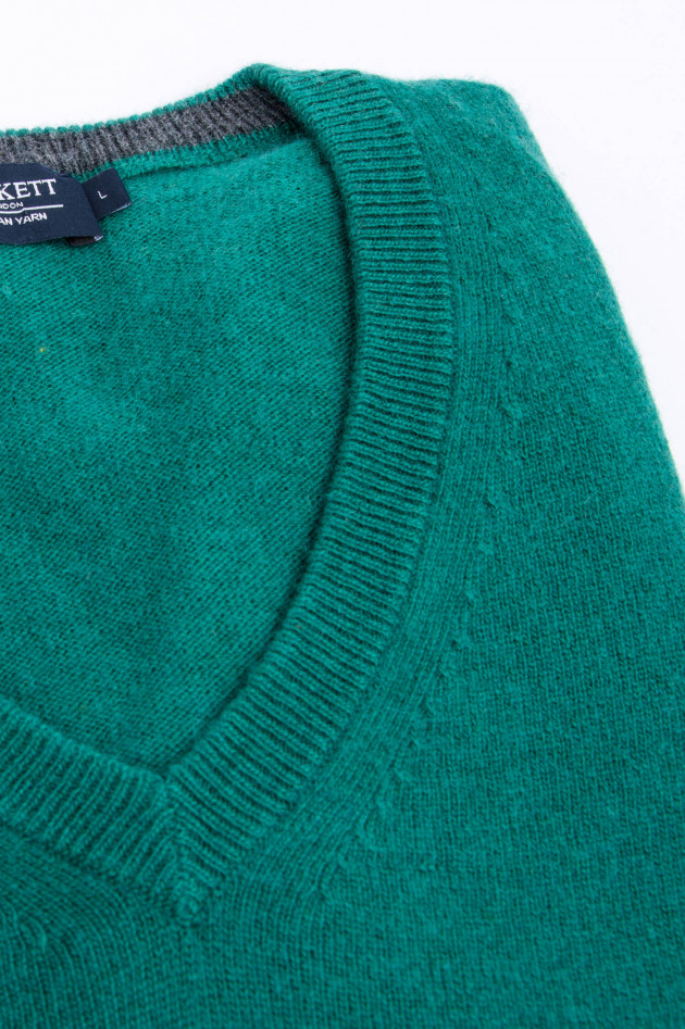 Hackett London Pullover mit V-Ausschnitt in Grün