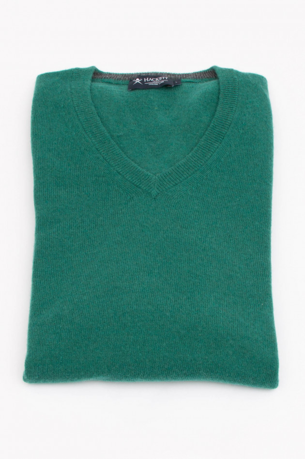 Hackett London Pullover mit V-Ausschnitt in Grün