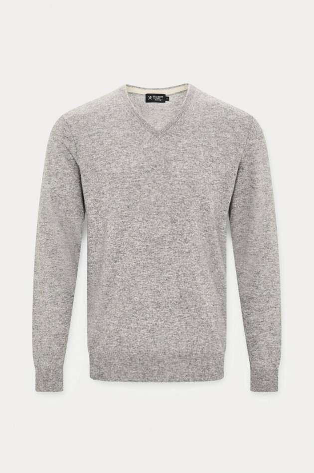 Hackett London Pullover mit V-Neck in Grau