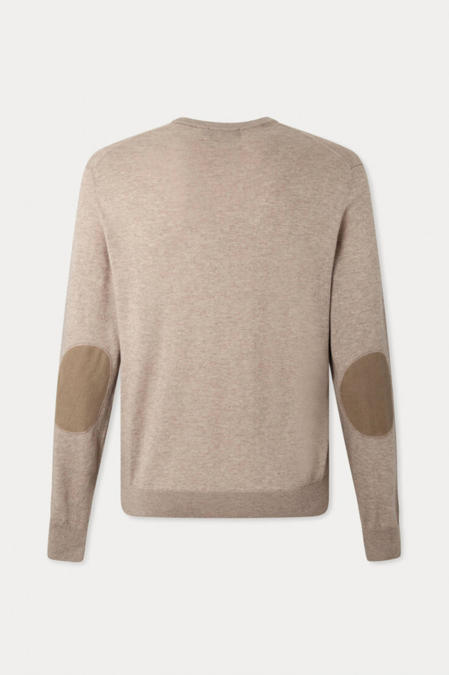 Hackett London Strickpullover mit Kaschmir-Anteil in Beige