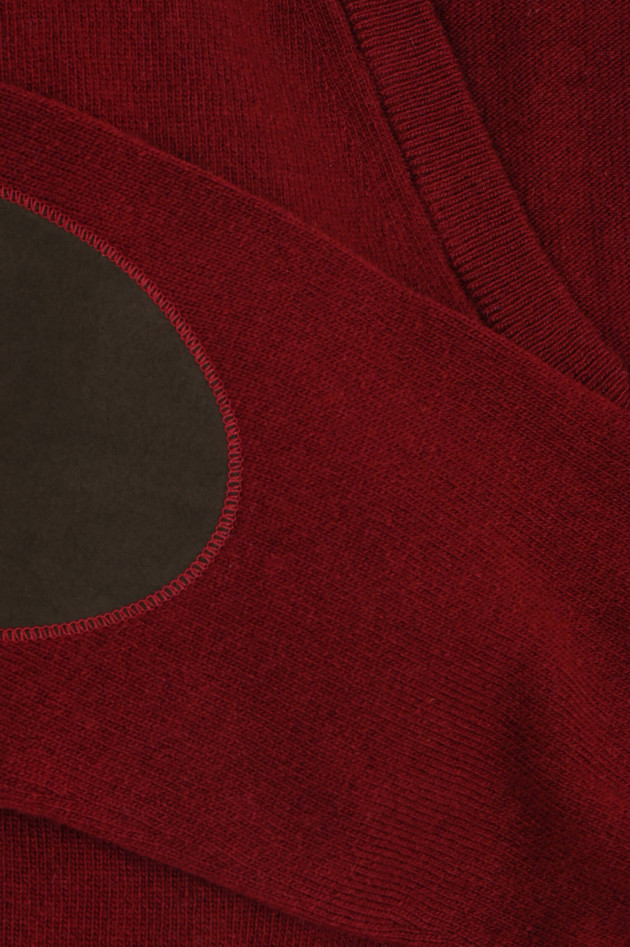 Hackett London Pullover aus Wolle-Cashmere-Mix in Bordeaux