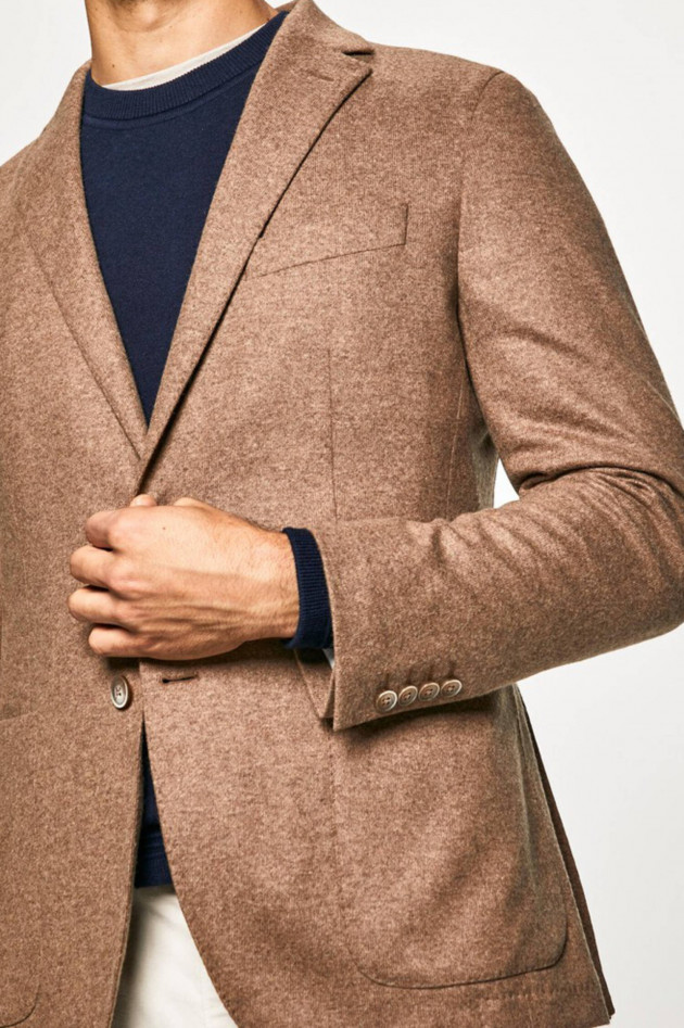 Hackett London Sakko aus Woll-Mix in Taupe