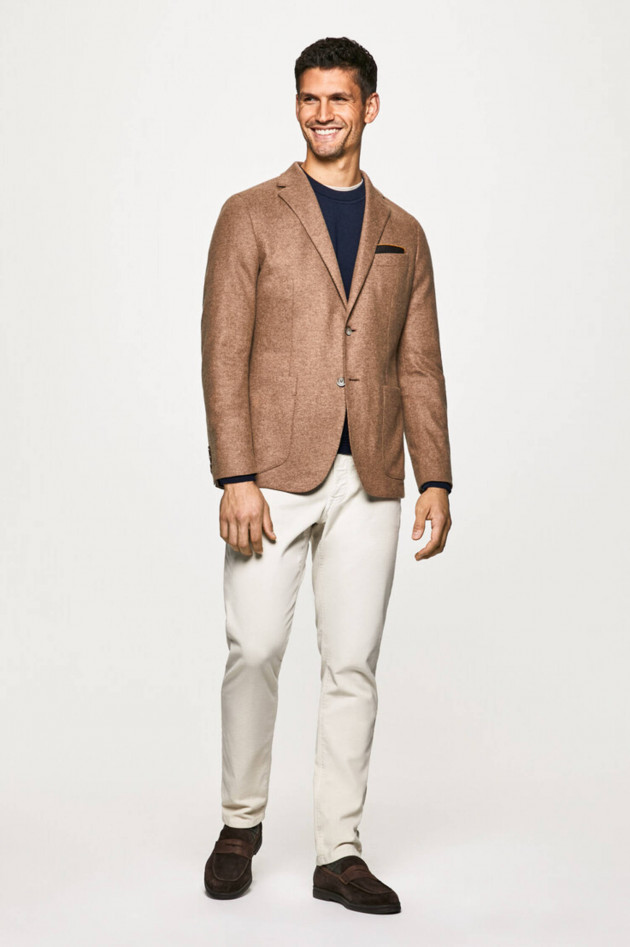 Hackett London Sakko aus Woll-Mix in Taupe