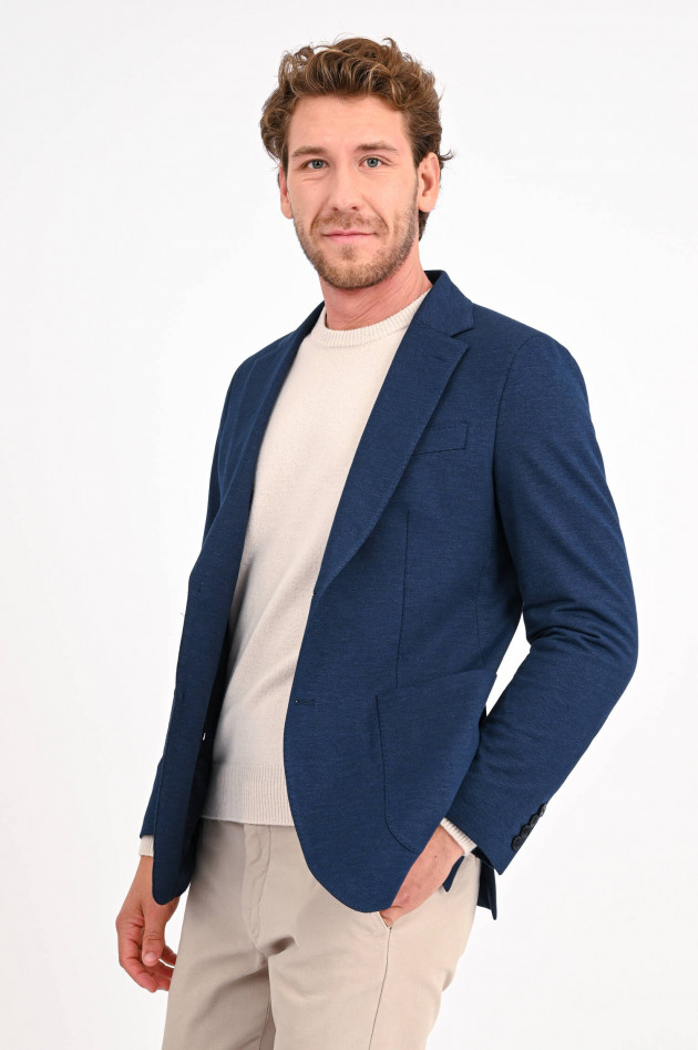 Hackett London Sakko mit abnehmbarem Hoodie in Denim