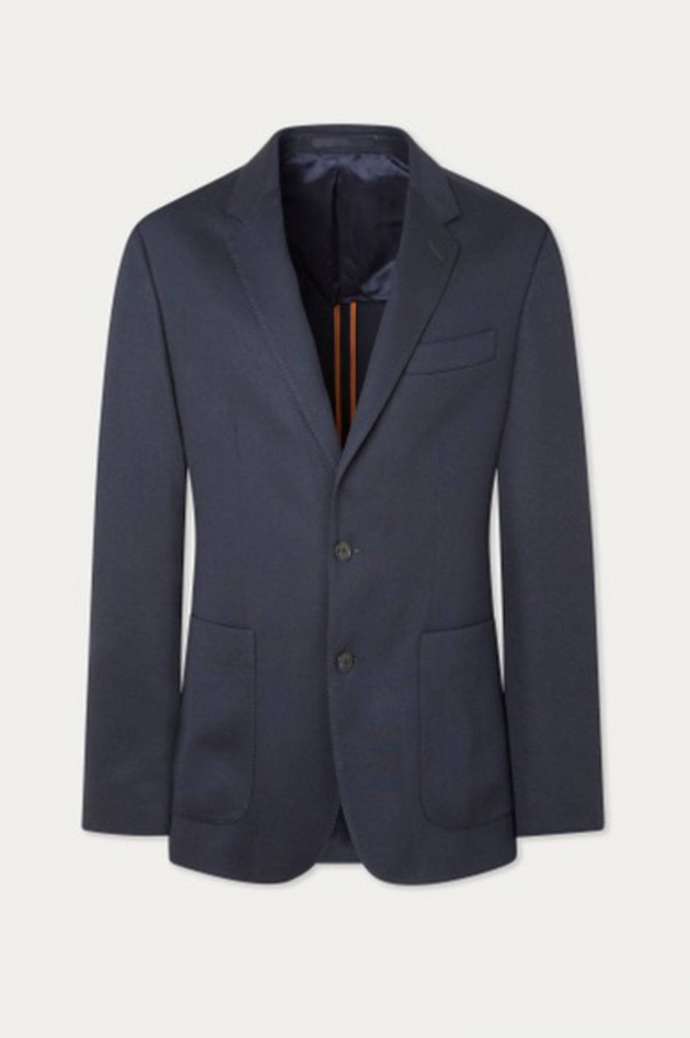 Hackett London Lockeres Viskose-Mix Sakko in Navy