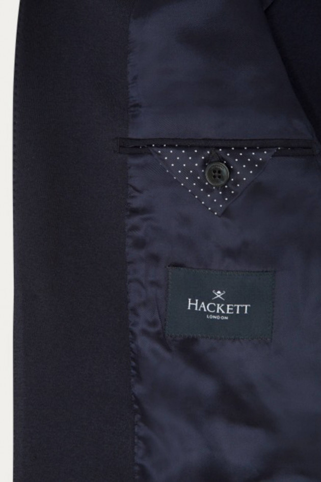 Hackett London Lockeres Viskose-Mix Sakko in Navy